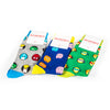 Three socks as part of a bundle featuring Pac Man, Superheroes and Teenage Mutant Ninja Turtles. Made from Bamboo.