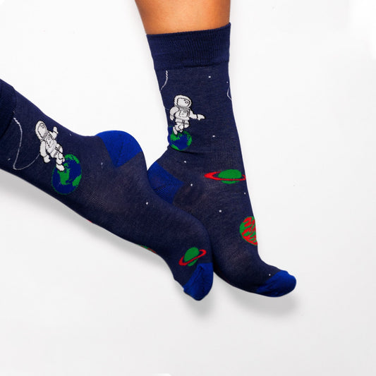 spaceman bamboo socks. space