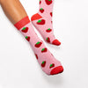 strawberry bamboo socks